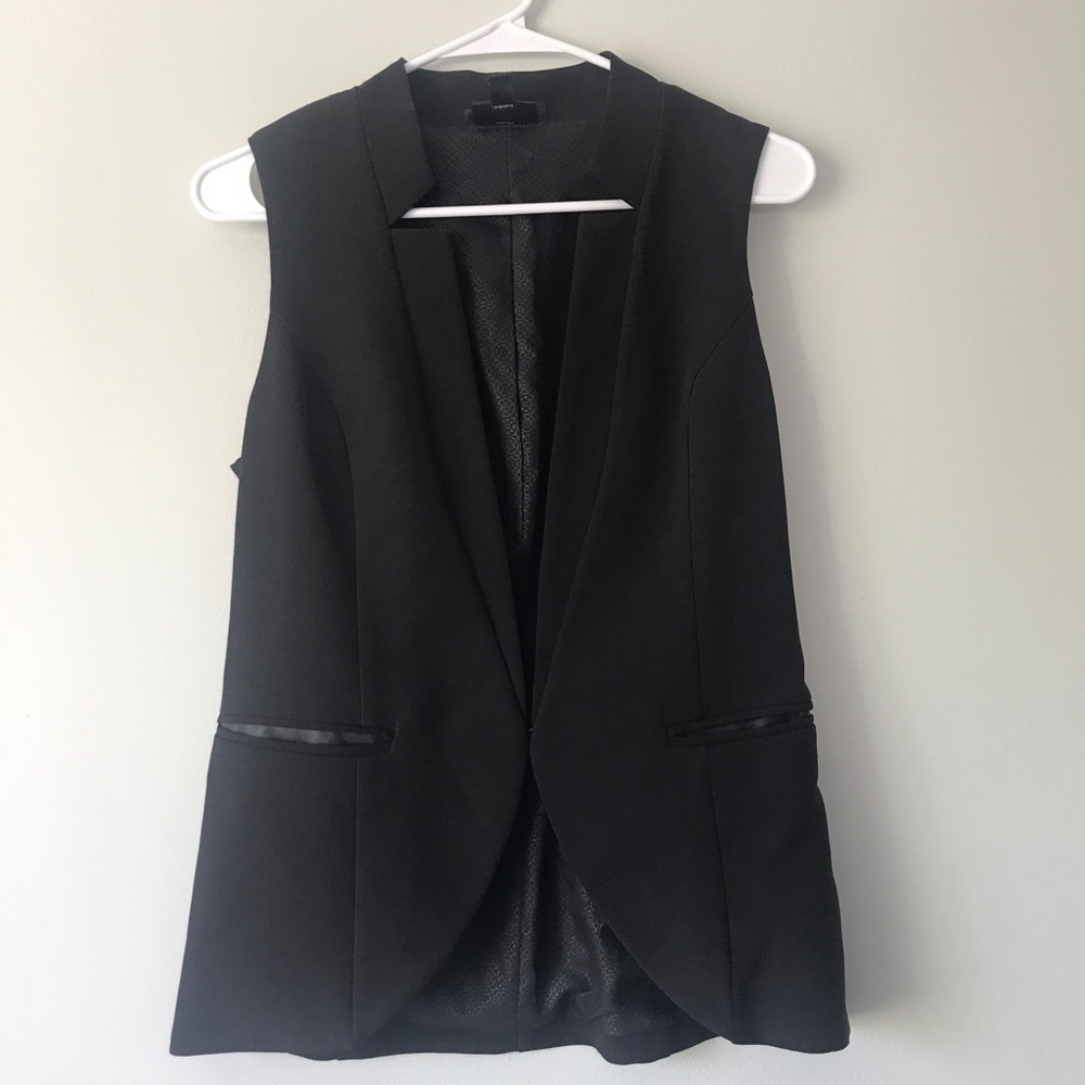 formal black vest